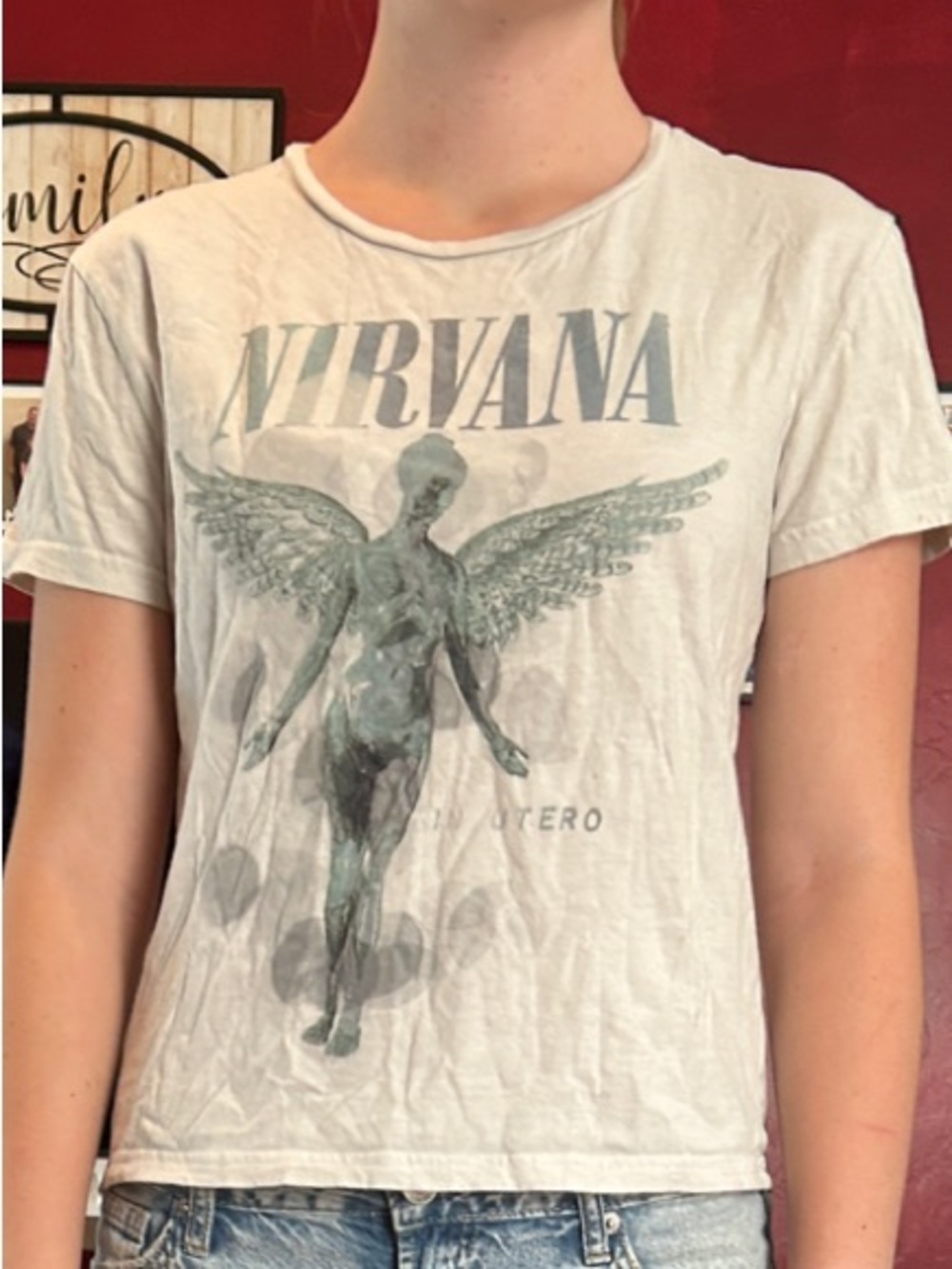 NIRVANA Light Blue Straight Leg Jeans
